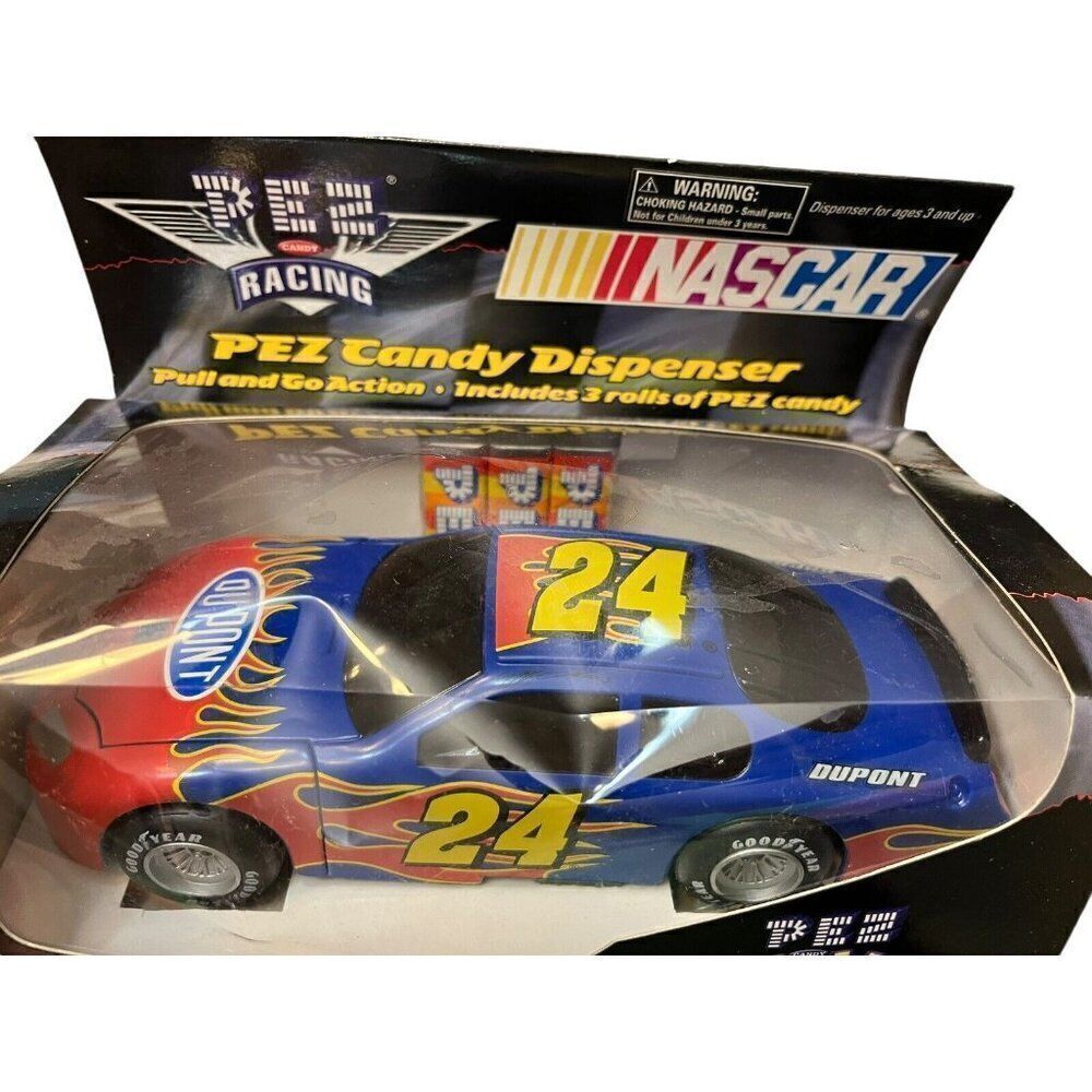 Vintage 24 Jeff Gordon Nascar Dispenser Pull And Go #24 CAR NEW 2003 Pez